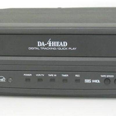 Emerson EWV401A Video Cassette Recorder Player Da-4 head Digital Tracking Quick Play VCR