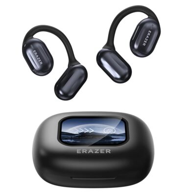 ERAZER XP2 Earbuds Wireless Open Ear Earbuds Bluetooth 5.4, Over The Ear Earbuds 35Hours Play time,OWS Headphones with LED Display Charging Case,Light-Weight Headphones Built-in…