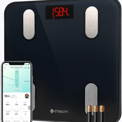 Etekcity Smart Scale for Body Weight, Digital Bathroom Weighing Machine Fat Percentage BMI Muscle, Accurate Composition Analyzer People, Bluetooth Electronic Measurement Tool,…