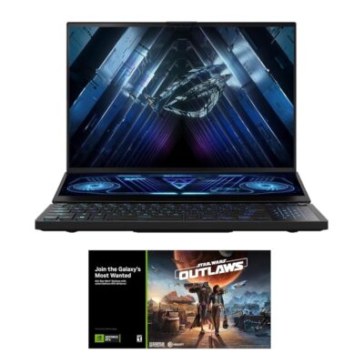 EXCaliberPC 2023 ASUS ROG Zephyrus Duo 16 GX650PZ-XS96 Pro Extreme (AMD Ryzen 9 7945HX, 64GB RAM, 1TB NVMe SSD, RTX 4080 12GB, 16″ QHD+ 240Hz 3ms, Windows 11 Pro) Gaming Laptop