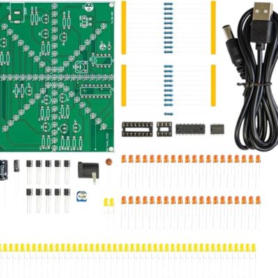 Fireworks Red Yellow Double Color Flashing Lights DIY Kit Strobe NE555 + CD4017 Electronic Practice Learning Kits Suite Parts New for Arrival 2025 High for Quality