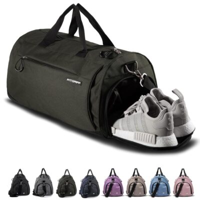 Fitgriff® Gym Bag V1 for Men & Women with Shoe & Wet Compartment – Duffle Bag for Travel, Sports, Fitness & Workout