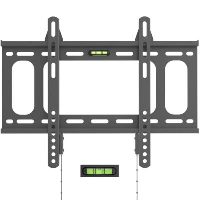 Fixed TV Wall Mounts- Low Profile TV Bracket Mounts for Most 23″-55″ LED/LCD Flat Screen TVs, 0.63”Ultra Slim, Max.VESA 400X400mm, Up to 88 lbs Capacity