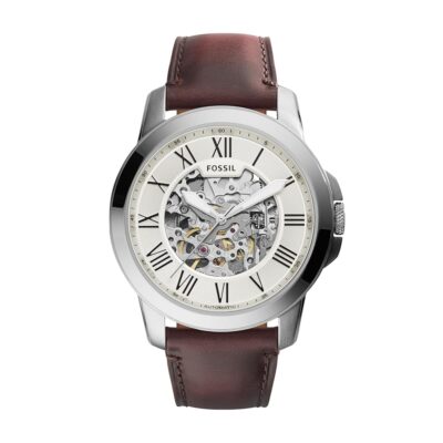 Fossil Grant Men’s Watch with Chronograph or Automatic Display and Genuine Leather or Stainless Steel Band