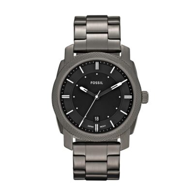 Fossil Machine Men’s Watch with Stainless Steel or Leather Band, Chronograph or Analog Watch Display