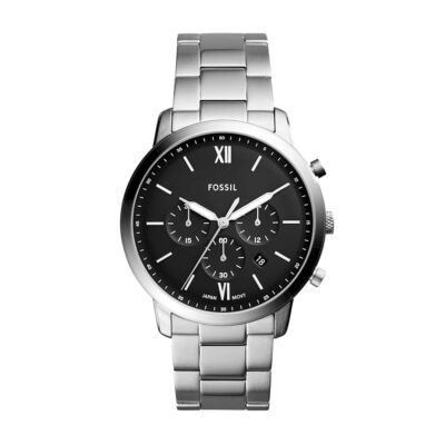 Fossil Neutra Men’s Chronograph Watch with Stainless Steel Bracelet or Genuine Leather Band