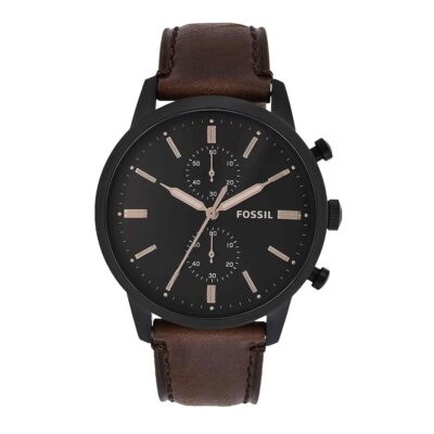 Fossil Townsman Men’s Watch with Chronograph Display and Genuine Leather Band