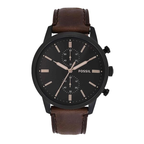 Fossil Townsman Men's Watch with Chronograph Display and Genuine Leather Band