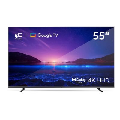 FPD 55-inch Smart TV Google TV 4K UHD with Google Play and Google Cast Built-in, HDR 10, Dolby Vision Dolby Atmos, MEMC, Voice Remote, Stream Live TV(Canvas-Series, CG55-C1,…