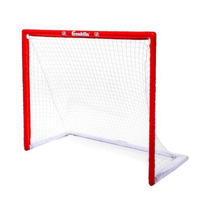 Franklin Sports NHL Street Hockey Goal with Net – Portable Lightweight PVC Youth Street + Roller For Kids – 46″