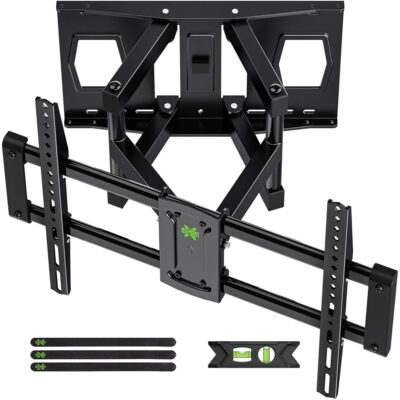 Full Motion Mount, USX MOUNT UL Listed TV Wall Mount for Most 42-86 inch TVs, Holds up to 120lbs, Max VESA 600x400mm, Swivel TV Bracket with Dual Articulating Arms Tilt Rotation…