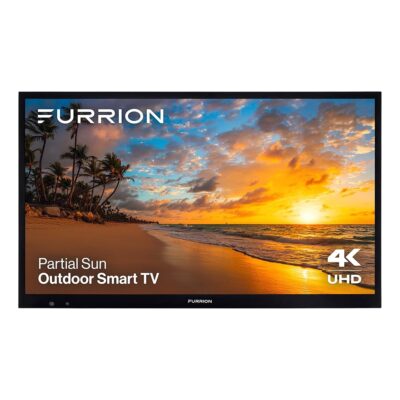 Furrion Aurora 43-Inch Partial-Sun 4K Outdoor Smart TV – Weatherproof Television w/ HDR10, Anti-Glare, 750-Nit LED Screen, Impact-Resistant Screen, External Antenna for…