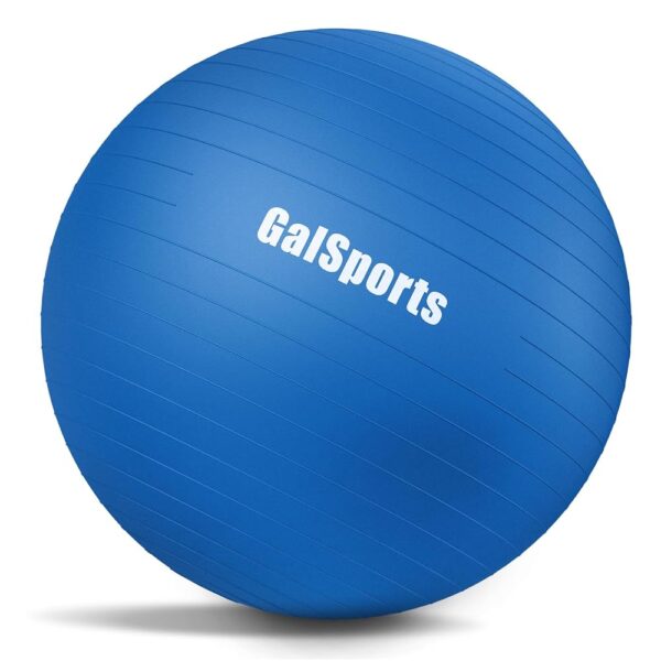 GalSports Yoga Ball Exercise Ball for Working Out, Anti-Burst and Slip Resistant Stability Ball, Swiss Ball for Physical Therapy, Balance Ball Chair, Home Gym Fitness