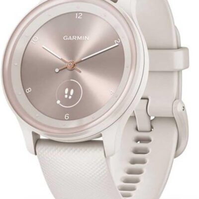 Garmin vivomove Sport, Hybrid Smartwatch, Health and Wellness Features, Touchscreen, White