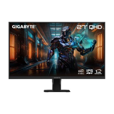 GIGABYTE GS27Q X – 27″ IPS – 2560×1440 QHD – 240Hz/OC 250Hz – 1ms – AMD FreeSync Premium – HDMI, DP – Black (GS27Q X SA)