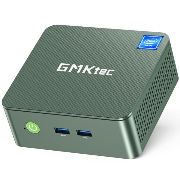 GMKtec Mini PC N100, Preinstalled Windows 11 Pro, G3 Intel Alder Lake N100 (3.4GHz), 8GB DDR4 RAM 256GB PCIe M.2 SSD, Desktop Computer 4K Dual HDMI/USB3.2/WiFi 6/BT5.2/2.5G RJ45...