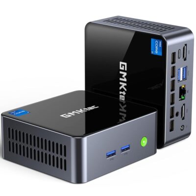 GMKtec Mini PC Windows 11 Pro Intel Core i7-1195G7 (Turbo 5.0 GHz) 32GB DDR4 1TB SSD Desktop Mini Computers WiFi 6, BT 5.2/ DP, HDMI/RJ45 2.5G/USB4.0