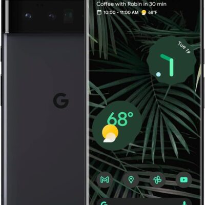 Google Pixel 6 Pro 5G, US Version, 256GB, Stormy Black – Unlocked (Renewed)