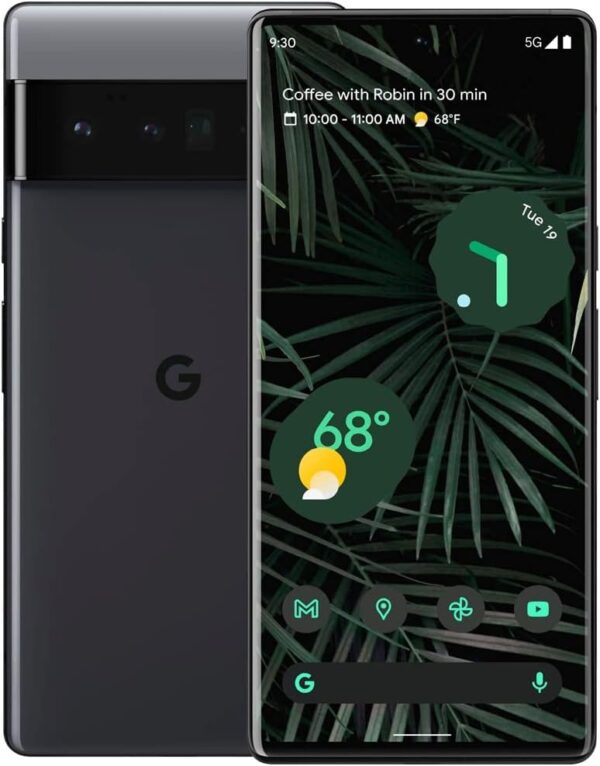 Google Pixel 6 Pro - G8BOU - 128GB - Black - (AT&T) (Renewed)