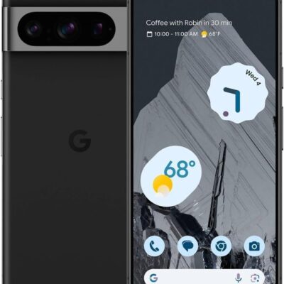 Google Pixel 8 Pro – Unlocked Android Smartphone with Telephoto Lens and Super Actua Display – 24-Hour Battery – Obsidian – 256 GB (Renewed)