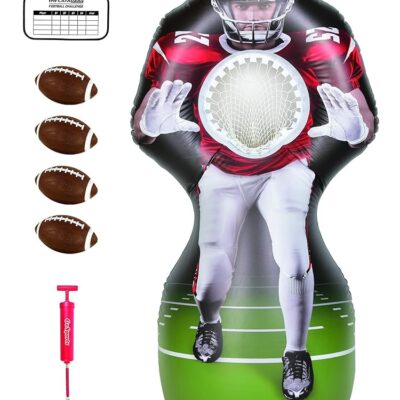 GoSports Inflataman Football Challenge – Inflatable Receiver Touchdown Toss Game