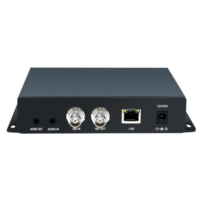 H.265 HEVC SDI Video Encoder with OLED,HTTP,UTP,RTSP,RTMP,RTMPS,SRT,RTP Protocol,for Live Broadcast on YouTube Facebook Wowza Xtream Codes,Support POE(CE & FCC)