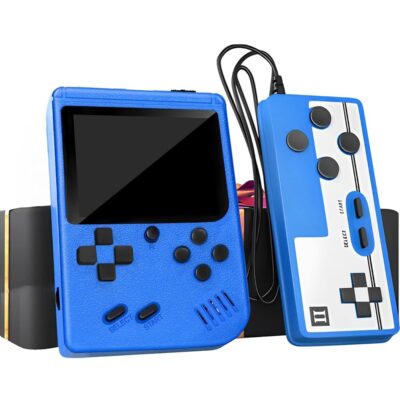 Handheld Game Console-Retro Game Console,Retro Handheld Game Console,3 Inch LCD Screen Portable Retro Video Game Console with 400 Classic Games,Support for Connecting TV & Two…