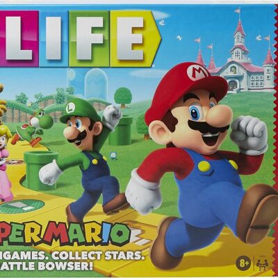 Hasbro Gaming The Game of Life: Super Mario Edition Board Game for Kids Ages 8 and Up, Play Minigames, Collect Stars, Battle Bowser