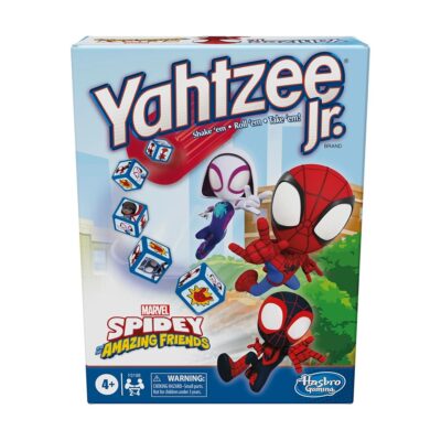 Hasbro Gaming Yahtzee Jr. Marvel Spidey and His Amazing Friends Edition Board Game | Preschool Games for Kids | 2-4 Players Boys & Girls | Ages 4+ (Amazon Exclusive)