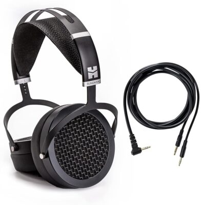 HIFIMAN SUNDARA Hi-Fi Headphone with 3.5mm Connectors, Planar Magnetic, Comfortable Fit with Updated Earpads-Black, 2020 Version