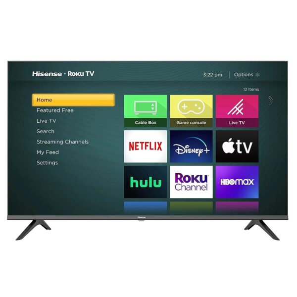 Hisense 40-Inch Class 2K FHD LED LCD Smart TV Motion Rate 120 Gaming Mode Compatible with Alexa & Google Assistant 40H4030F3 (Renewed)