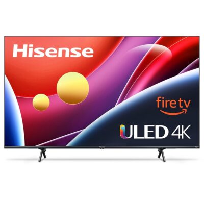 Hisense 75-Inch Class U6HF Series ULED 4K UHD Smart Fire TV (75U6HF, 2024) – QLED, Full Array Local Dimming, 600-Nit Dolby Vision, HDR 10+, HDMI 2.1, Game Mode Plus VRR, Alexa…