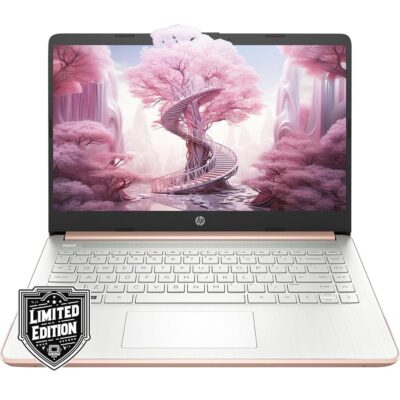 HP 14″ HD Laptop | Back to School Limited Edition with 1 Year Microsoft 365 | Intel Quad-Core Processor | Long Battery Life | w/WOWPC Bundle | Windows 11 (Rose Gold, 8GB RAM |…