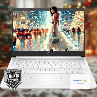 HP 14 Laptop • Back to School Limited Edition with Microsoft 365 • 4-Core Intel CPU • 16GB RAM •1600GB Storage (64GB OnBoard + 512GB External + 1TB OneDrive) • Snow White •…