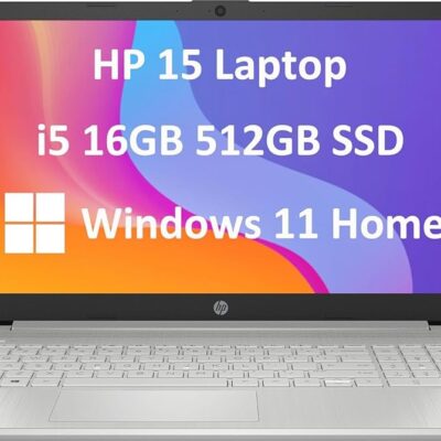 HP 15 Laptop (15.6″ FHD Anti-glare, Intel Core i5-1135G7 (Beats i7-10510U), 16GB RAM, 512GB SSD) Home & Business PC, Narrow-Bezel, 10-Hr Long Battery Life, Type-C, Webcam,…