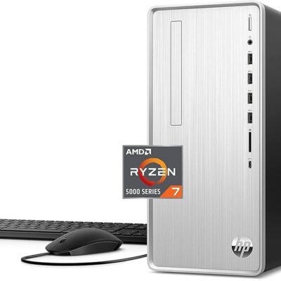 HP 2023 Newest Pavilion Desktop PC, AMD Ryzen 7 5700G (8 cores), 64GB RAM, 2TB SSD, 2TB HDD, AMD Radeon Graphics, Wi-Fi, Bluetooth, Keyboard and Mouse Combo, 9 USB Ports,…