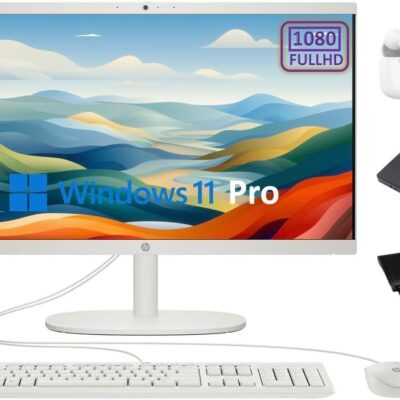 HP All-in-One Desktop Computer 2024 Newest, 21.5″ 1080P FHD Display, Dual-Core Intel Celeron Processor, 8GB RAM, 256GB SSD, Privacy Webcam, Wi-Fi 5, Win 11 Pro, Mouse and…