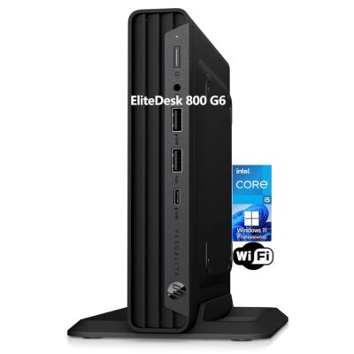 HP EliteDesk 800 G6 Business Mini PC Desktop Computer, Intel Hexa-Core i5-10400 (Beat i7-8700), 16GB DDR4 RAM, 256GB PCIe SSD, WiFi, Bluetooth, Type-C, Keyboard & Mouse, Windows…