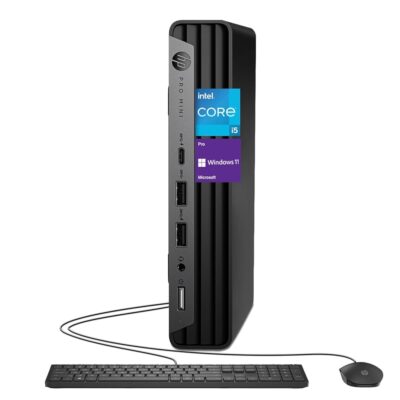 HP Newest 13th Gen ProDesk 400 G9 Mini Business Desktop, Intel i5-13500T(Beat i7-12700), 16GB RAM, 1TB PCIe SSD, Wi-Fi 6, HDMI, Type-C, DP, Support 2-Monitor 4K, Wired KB and…