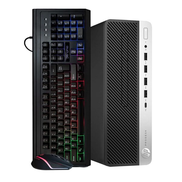 HP ProDesk 600G4 Desktop Computer | Hexa Core Intel i5 (3.2GHz) | 16GB DDR4 RAM | 500GB SSD Solid State | Windows 11 Professional | RGB Keyboard & Mouse | Home or Office PC...