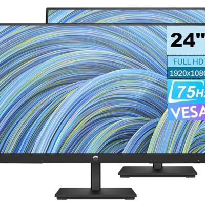 HP V24v G5, 23.8-inch, Full HD (1920 x 1080) FHD Monitor, AMD FreeSync (V24v G5, Black)