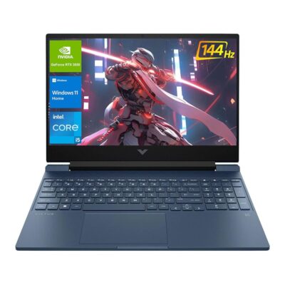 HP Victus 15.6 i5 Gaming Laptop, 15.6″ FHD 1920*1080 144Hz, Intel Core i5-12450H, NVIDIA GeForce RTX 3050, 32GB RAM, 1TB SSD, Backlit KB, Touchpad, SD Card Reader, Webcam, HDMI,…