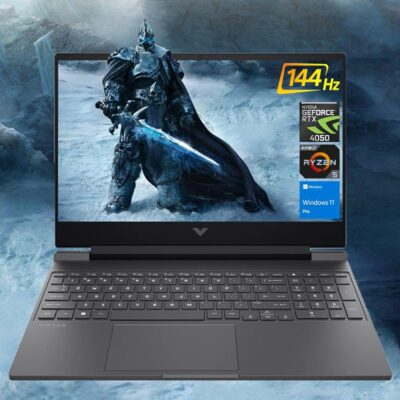 HP Victus 15.6 Ryzen 5 RTX 4050 Premium Gaming Laptop, 15.6″ FHD 144Hz, AMD Ryzen 5 8645HS (Beats Intel i7-1355U & Intel i5-14400F), NVIDIA GeForce RTX 4050, 32GB DDR5 RAM, 1TB…