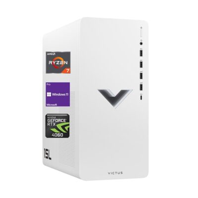 HP Victus 15L Ryzen 7 RTX 4060 Premium Gaming Desktop, AMD Ryzen 7 5700G (Beats Intel i7-12650H), GeForce RTX 4060, 32GB RAM, 1TB SSD, RJ45, HDMI, DP Port, Wi-Fi 6, Windows 11…