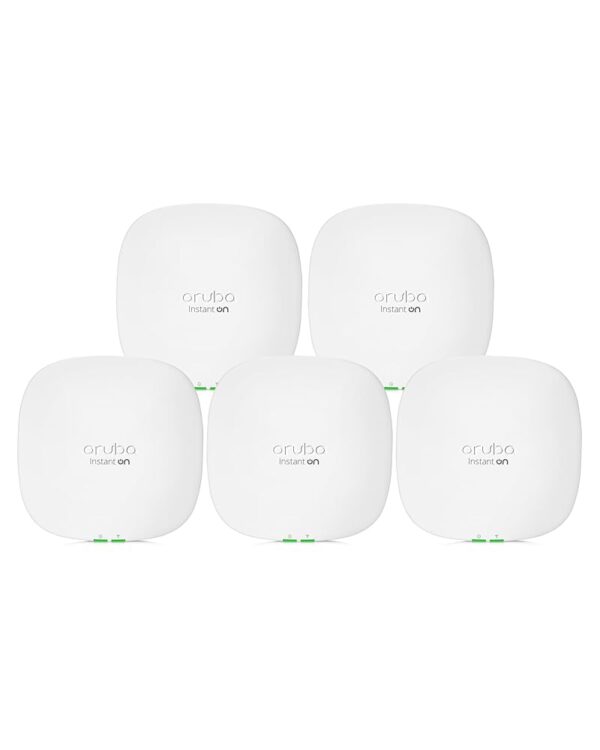 HPE Networking Instant On Access Point AP25 4x4 WiFi 6 Indoor Wireless Access Point (5 Pack) | Power Source Not Included | US Model (R9B27A-5PACK)