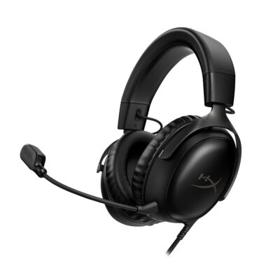 HyperX Cloud III – Wired Gaming Headset, PC, PS5, Xbox Series X|S, Angled 53mm Drivers, DTS Spatial Audio, Memory Foam, Durable Frame, Ultra-Clear 10mm Mic, USB-C, USB-A, 3.5mm…