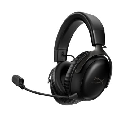 HyperX Cloud III Wireless – Gaming Headset for PC, PS5, PS4, up to 120-hour Battery, 2.4GHz Wireless, DTS Spatial Audio, 53mm Angled Drivers, Memory Foam, Durable Frame, 10mm…