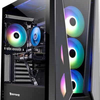 iBUYPOWER Pro Gaming PC Computer Desktop Trace 5 MR 178i (Intel i7-11700F 2.5GHz, NVIDIA GeForce RTX 2060 6GB, 16GB DDR4 RAM, 480GB SSD, 1TB HDD, WiFi Ready, Windows 11 Home)