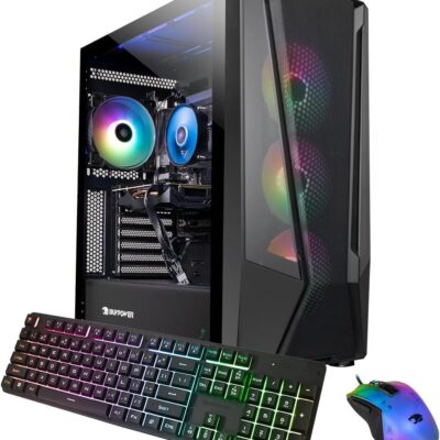 iBUYPOWER Trace Mesh Gaming PC Computer Desktop TMI7N46T01, Intel Core i7 14700F, NVIDIA GeForce RTX 4060 Ti 8GB, 32GB DDR5 5600 RGB, 1 TB NVMe SSD, WiFi Ready, Windows 11 Home