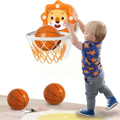 Indoor Mini Basketball Hoop for Toddlers Kids Boys Bedroom,Adjustable Height,Space-Saving,Christmas Birthday Gifts Toy for Boys,Toddler Toys